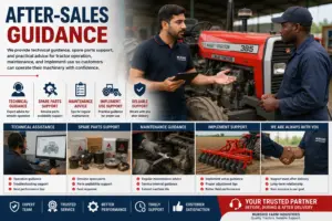 After-sales guidance for Massey Ferguson tractors in Kenya including technical advice, spare parts support, maintenance guidance and implement operation support