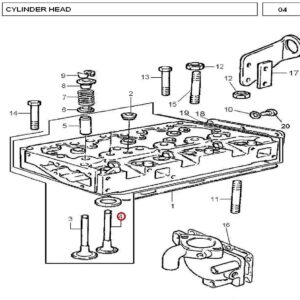 Millat Massey Ferguson Tractor Spare Part VALVE EXHAUST 24018052131431011 - Massey Ferguson tractor spare part