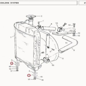 Millat Massey Ferguson Tractor Spare Part MOUNTINGPAD RADIATOR 21005121005 - Massey Ferguson tractor spare part