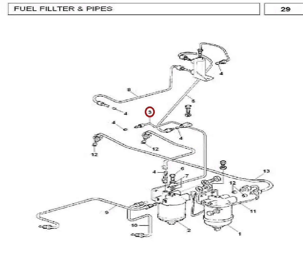 Millat Massey Ferguson Tractor Spare Part PIPE BOTLE 19067119067 S 1 - Massey Ferguson tractor spare part