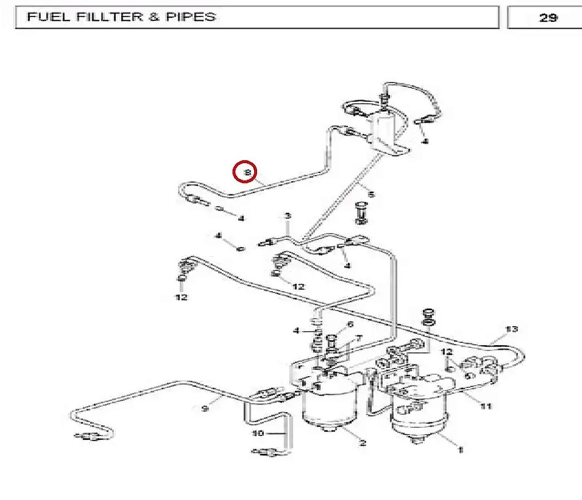 Millat Massey Ferguson Tractor Spare Part PIPE HEATER 19066119066 S 1 - Massey Ferguson tractor spare part