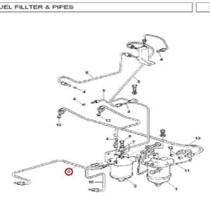 Millat Massey Ferguson Tractor Spare Part PIPE FI PUMP FILTER 19071119071 S 1 - Massey Ferguson tractor spare part
