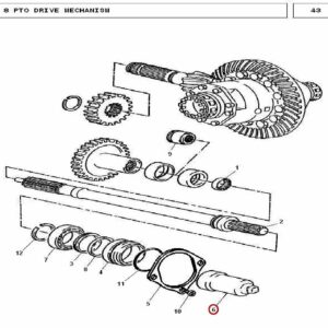 Millat Massey Ferguson Tractor Spare Part CAP PTOPLASTIC 102921532888 L - Massey Ferguson tractor spare part