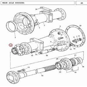 Millat Massey Ferguson Tractor Spare Part SEAL REARAXLE 240101201195678 - Massey Ferguson tractor spare part