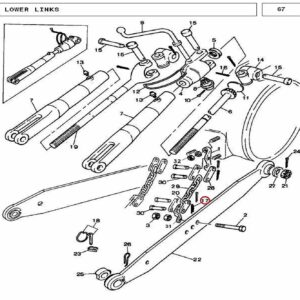 Millat Massey Ferguson Tractor Spare Part PIN HAIR 25054125054 - Massey Ferguson tractor spare part