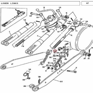 Millat Massey Ferguson Tractor Spare Part BRACKET MF 240 CHEKCHAIN 25052125052 L - Massey Ferguson tractor spare part