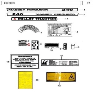 Millat Massey Ferguson Tractor Spare Part DECALRAD CAP 3595685 M 1 MF 375 P 33020133020 - Massey Ferguson tractor spare part