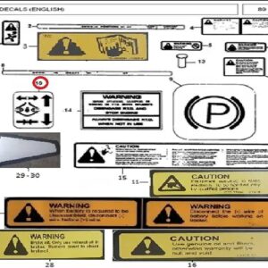 Millat Massey Ferguson Tractor Spare Part DECALDIFFLOCKPOSITION 33057133057 - Massey Ferguson tractor spare part