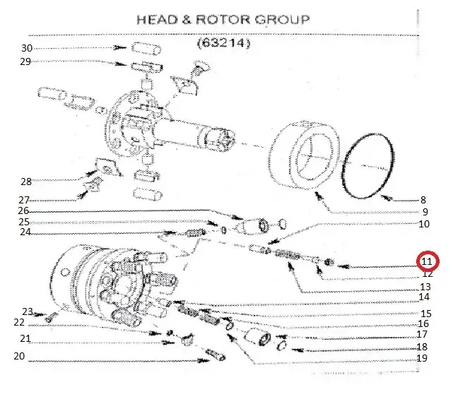 Diagram reference for Millat Massey Ferguson Tractor Spare Part SCREW DV 1837211837220127 - Massey Ferguson tractor spare part