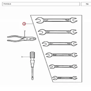 Millat Massey Ferguson Tractor Spare Part SPANNERSET 56002156002 - Massey Ferguson tractor spare part