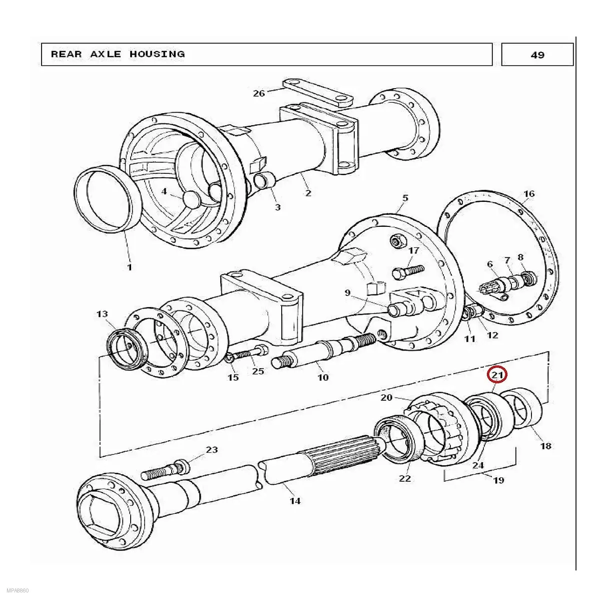 Millat Massey Ferguson Tractor Spare Part SHIELD BEA RING 10059110059 - Massey Ferguson tractor spare part
