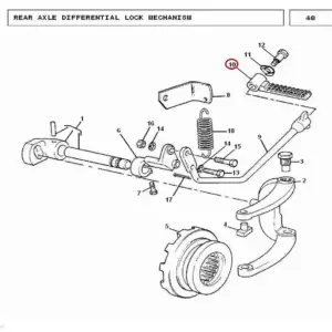 Millat Massey Ferguson Tractor Spare Part BRAKEPEDAL 500161192779 - Massey Ferguson tractor spare part