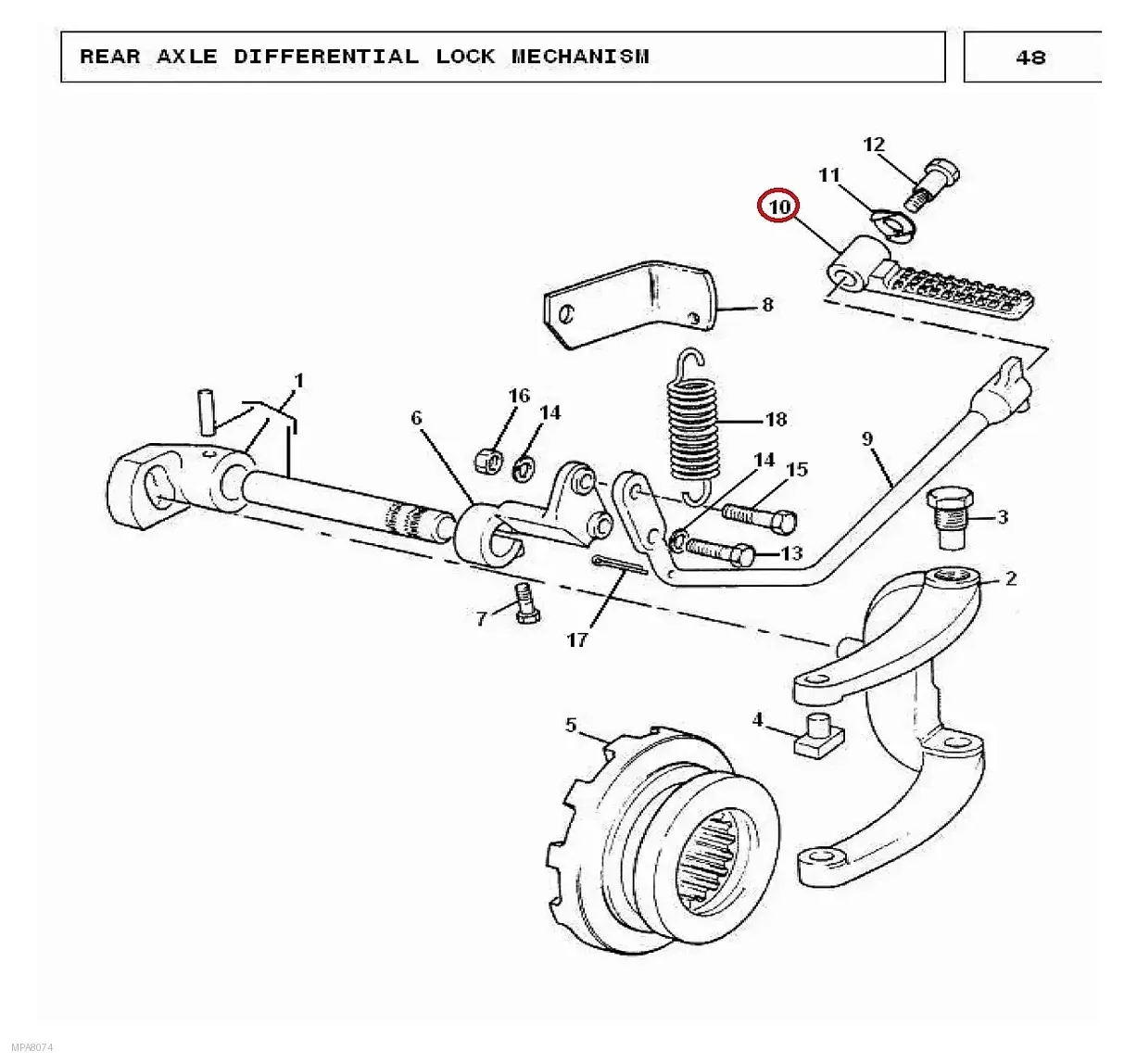 Millat Massey Ferguson Tractor Spare Part BRAKEPEDAL 500161192779 - Massey Ferguson tractor spare part
