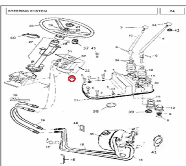 Diagram reference for Millat Massey Ferguson Tractor Spare Part 0 STEE RING UNIT MF 350 37538516308013821548 L - Massey Ferguson tractor spare part