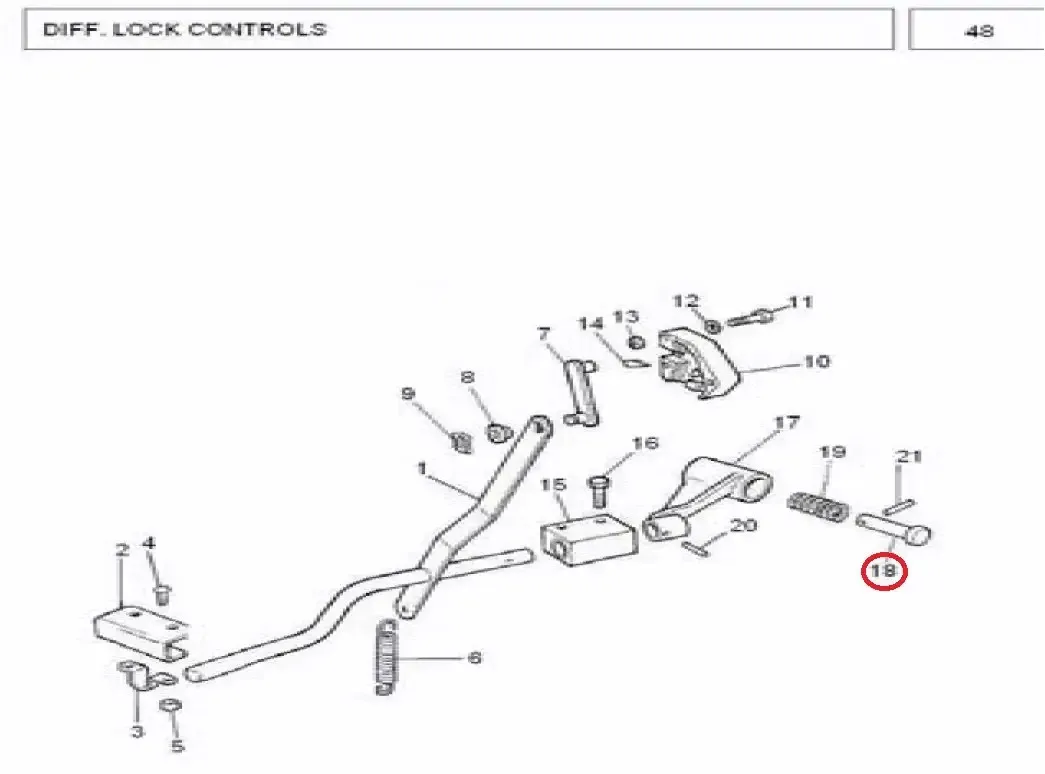 Diagram reference for Millat Massey Ferguson Tractor Spare Part 2 SHAFT 73300213595017 - Massey Ferguson tractor spare part