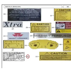 Millat Massey Ferguson Tractor Spare Part KIT DECAL 24033018133018 - Massey Ferguson tractor spare part