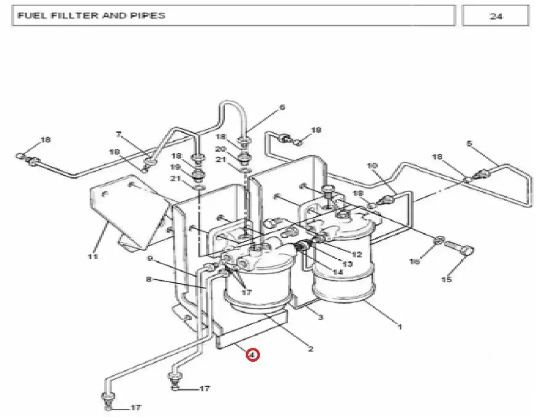 Diagram reference for Millat Massey Ferguson Tractor Spare Part 1 DRIPTRAYSECONDARY 19351113701686 - Massey Ferguson tractor spare part