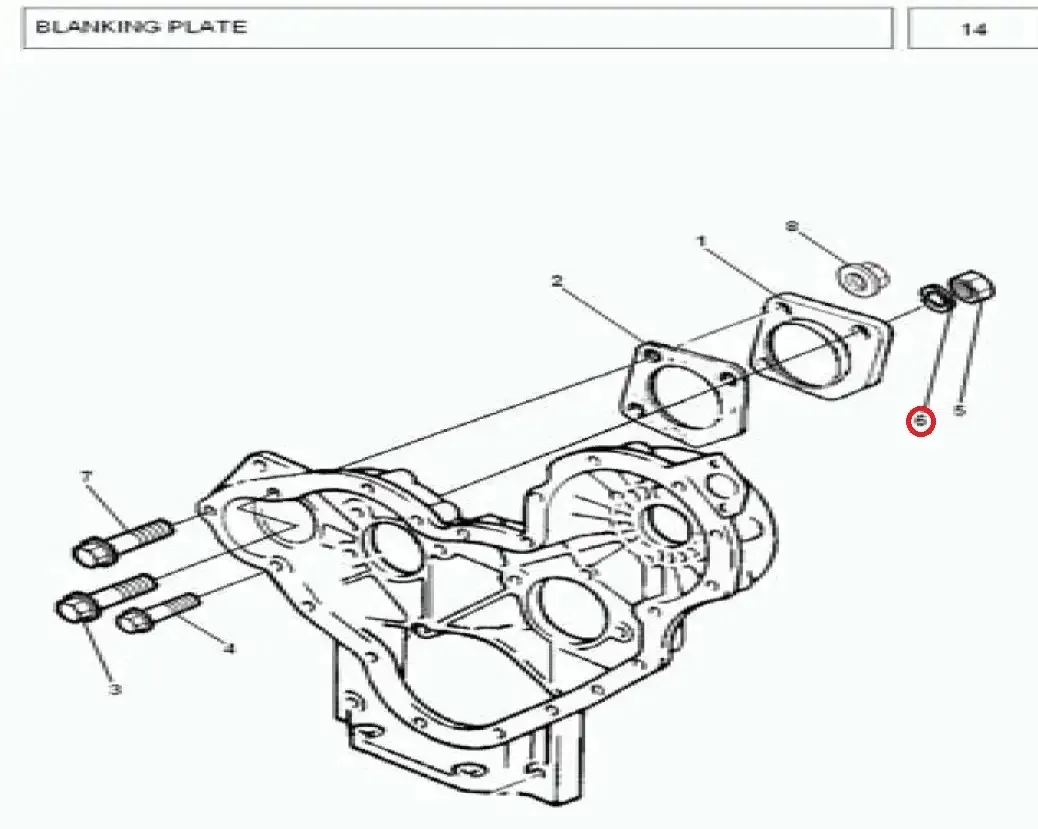 Diagram reference for Millat Massey Ferguson Tractor Spare Part WASHER - Massey Ferguson tractor spare part