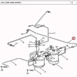 Millat Massey Ferguson Tractor Spare Part 1 PIPE L PUMP TOFLTR 1950011195001 - Massey Ferguson tractor spare part