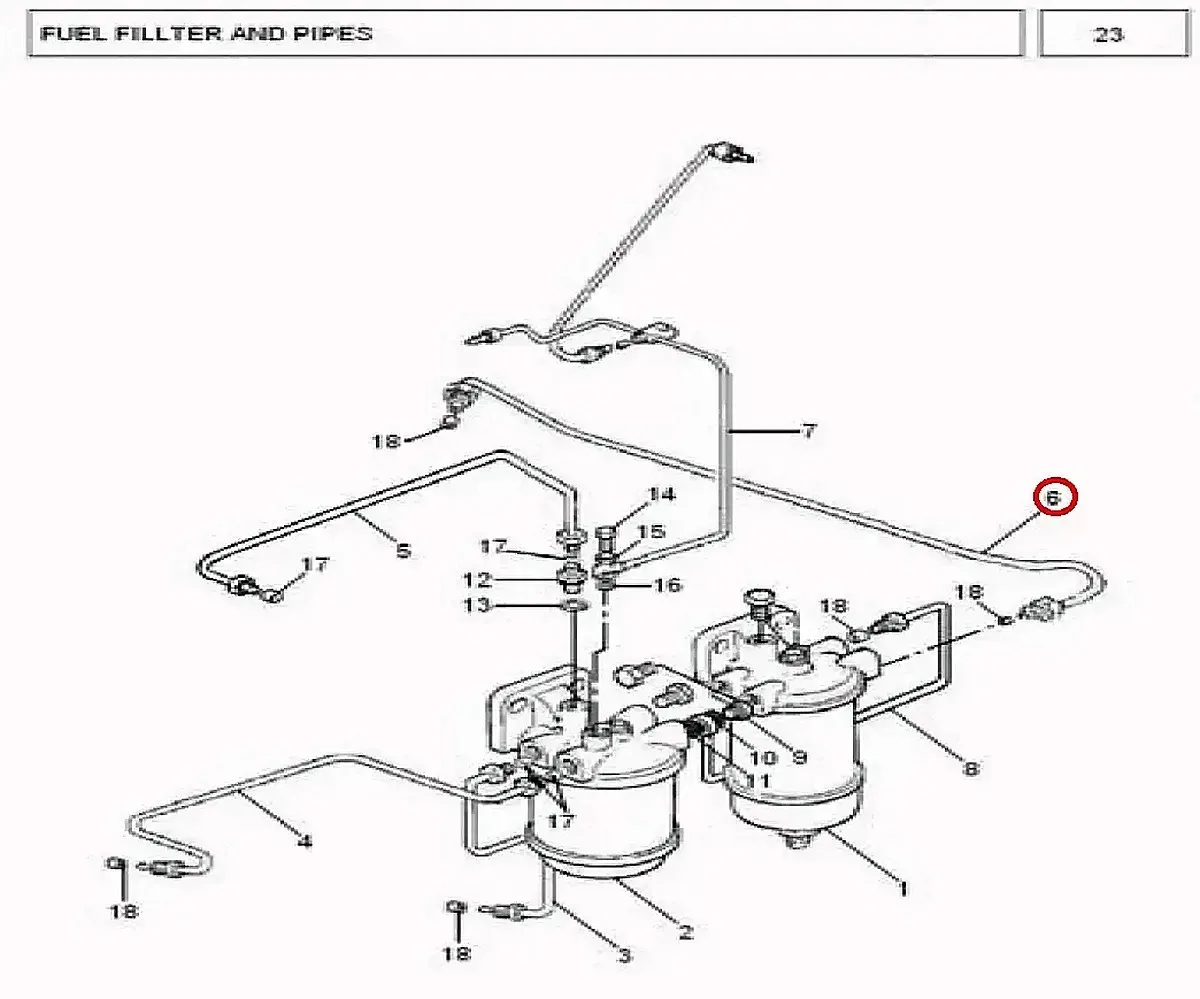 Millat Massey Ferguson Tractor Spare Part 1 PIPE L PUMP TOFLTR 1950011195001 - Massey Ferguson tractor spare part