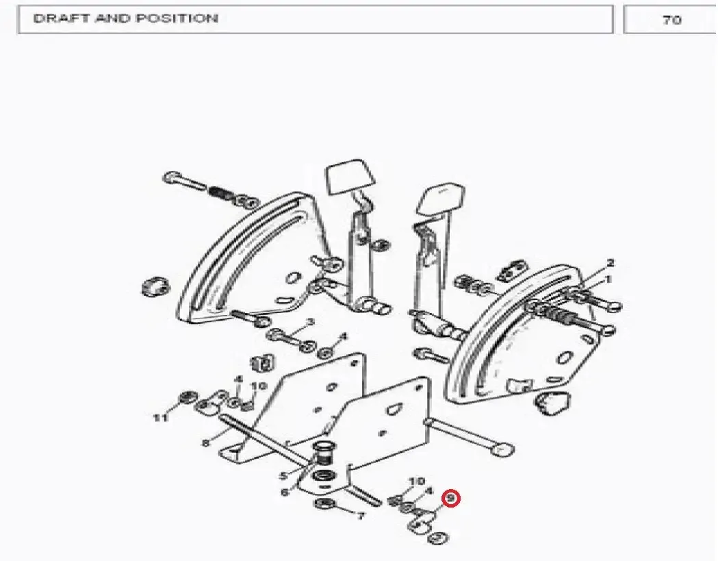 Diagram reference for Millat Massey Ferguson Tractor Spare Part 2 QUADRENT NUT SPECIL 38575302213596185 - Massey Ferguson tractor spare part