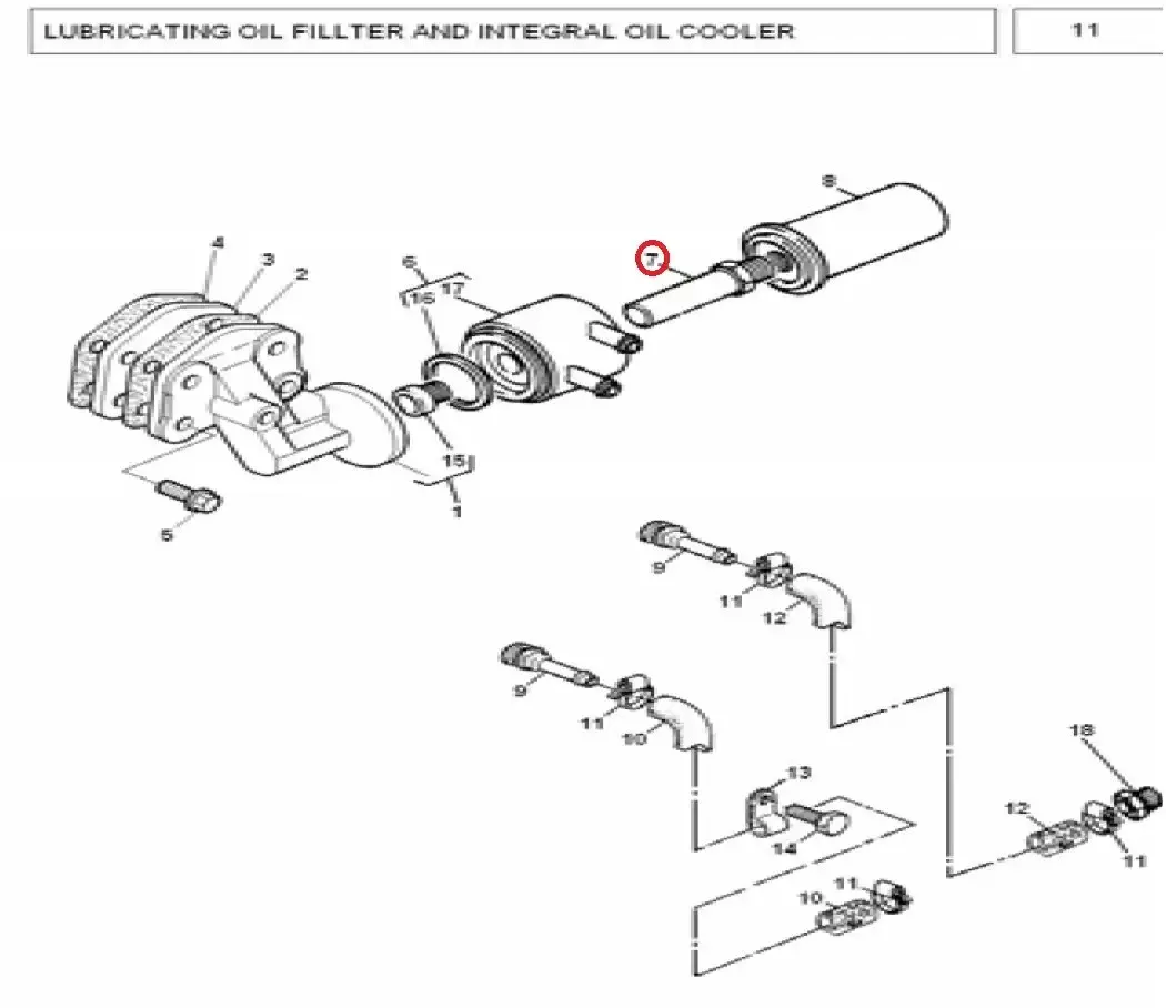 Diagram reference for Millat Massey Ferguson Tractor Spare Part 3 CONNECTIONOILC MF 360 1832031183203 - Massey Ferguson tractor spare part
