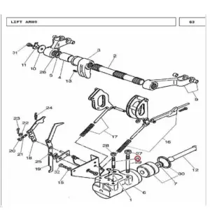 Millat Massey Ferguson Tractor Spare Part STUDRAMCYLSMALL 26107126107 - Massey Ferguson tractor spare part