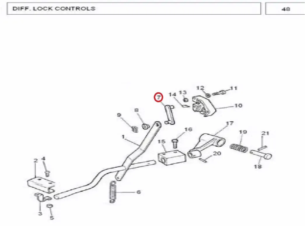 Diagram reference for Millat Massey Ferguson Tractor Spare Part 2 ASSYBAR 73303213595006 - Massey Ferguson tractor spare part