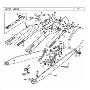 Millat Massey Ferguson Tractor Spare Part CLIP 25036125036 - Massey Ferguson tractor spare part