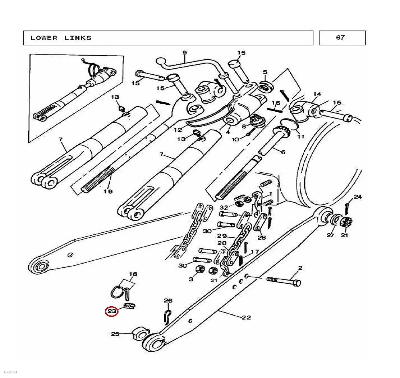 Millat Massey Ferguson Tractor Spare Part CLIP 25036125036 - Massey Ferguson tractor spare part