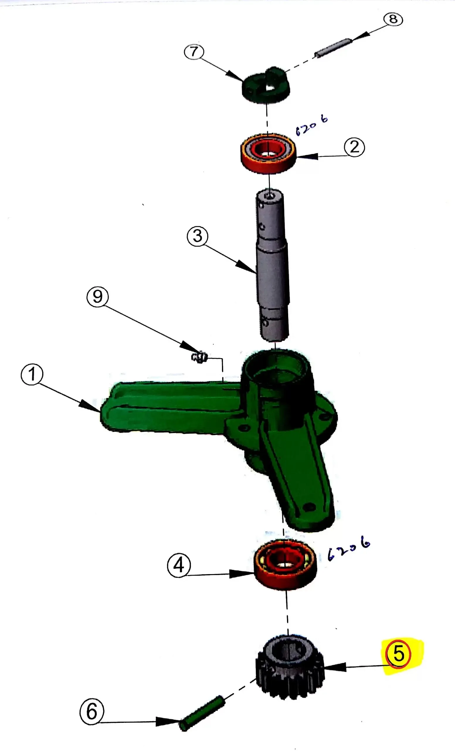 Diagram reference for Millat Massey Ferguson Tractor Spare Part 1 DRIVING GEAR JF 92 Z 105601615560161 - Massey Ferguson tractor spare part