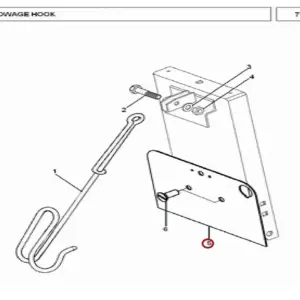 Millat Massey Ferguson Tractor Spare Part NUMBER PLATE 22107 - Massey Ferguson tractor spare part