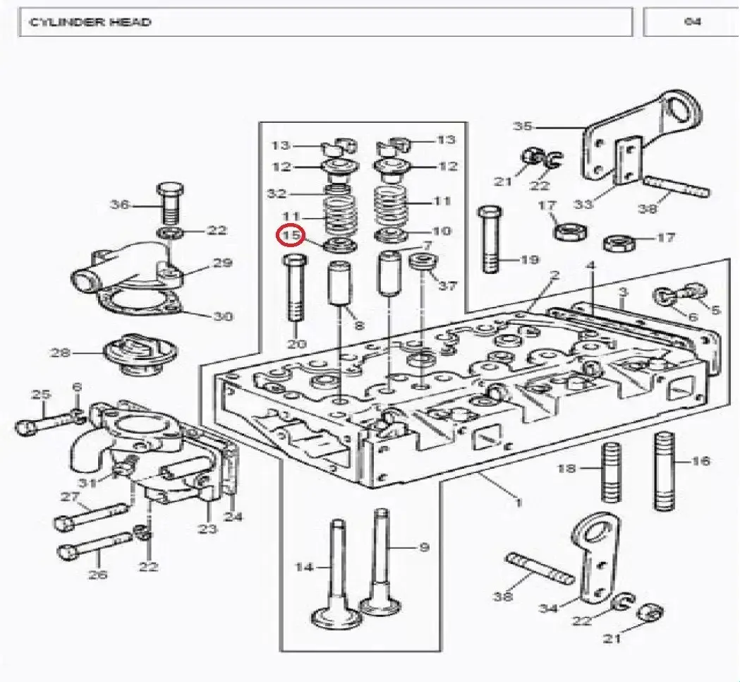 Diagram reference for Millat Massey Ferguson Tractor Spare Part 8 WASHER SP RING LOCATING 185088133177518 - Massey Ferguson tractor spare part