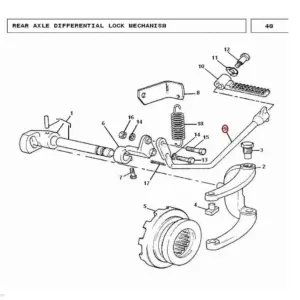 Millat Massey Ferguson Tractor Spare Part PADELDIFFLOCK 5001511872597 - Massey Ferguson tractor spare part