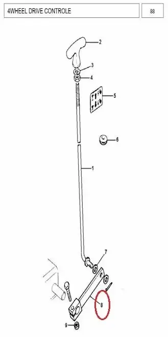 Diagram reference for Millat Massey Ferguson Tractor Spare Part 5 DECAL 4 WD 724045 - Massey Ferguson tractor spare part