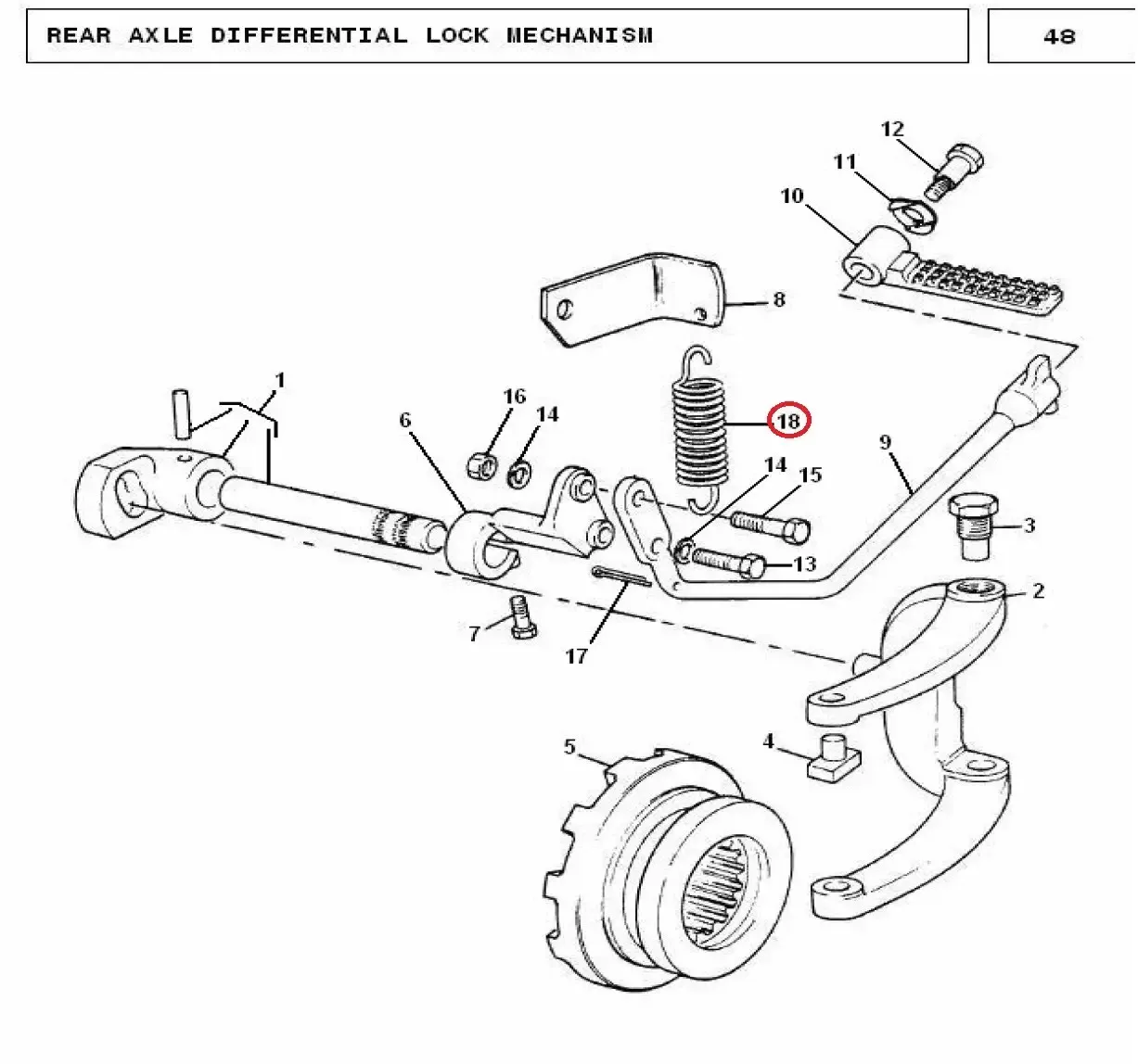 Diagram reference for Millat Massey Ferguson Tractor Spare Part SP RING 50022150022 - Massey Ferguson tractor spare part