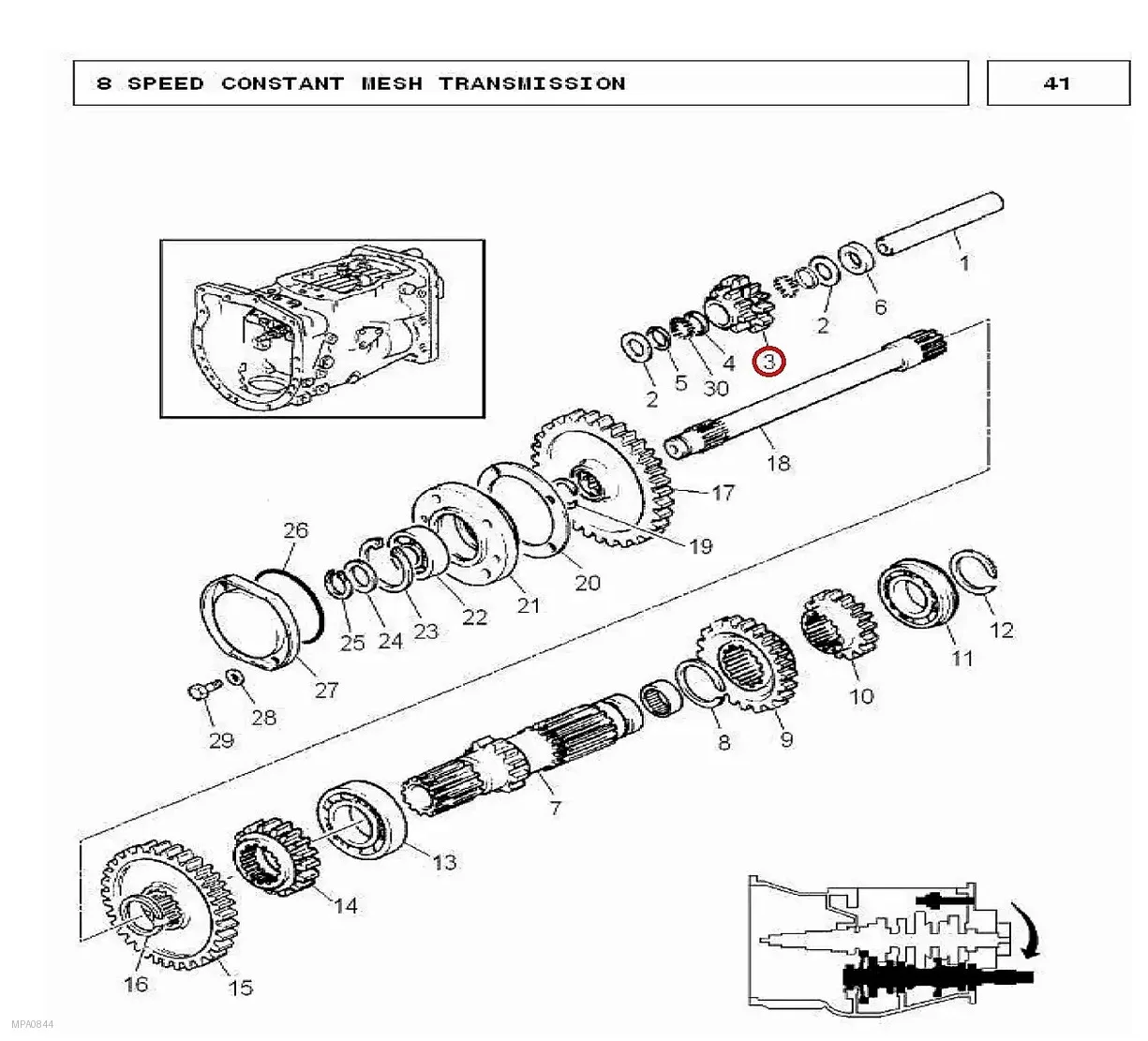 Millat Massey Ferguson Tractor Spare Part GEAR REVERSE 21120061183040 - Massey Ferguson tractor spare part