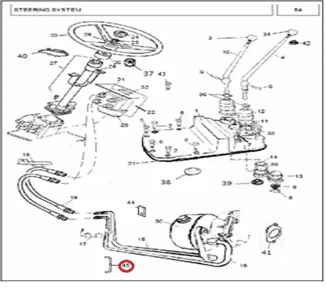 Diagram reference for Millat Massey Ferguson Tractor Spare Part 0 CLIP 2430601243060 - Massey Ferguson tractor spare part