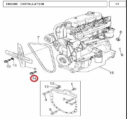 Diagram reference for Millat Massey Ferguson Tractor Spare Part 2 PIPE CYL 11850221185022 - Massey Ferguson tractor spare part