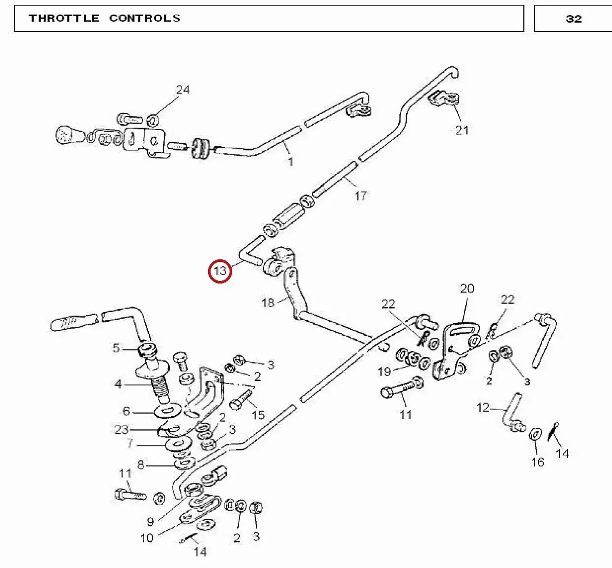 Millat Massey Ferguson Tractor Spare Part ROD THROTTLECONTROLRH 13094113094 S 1 - Massey Ferguson tractor spare part