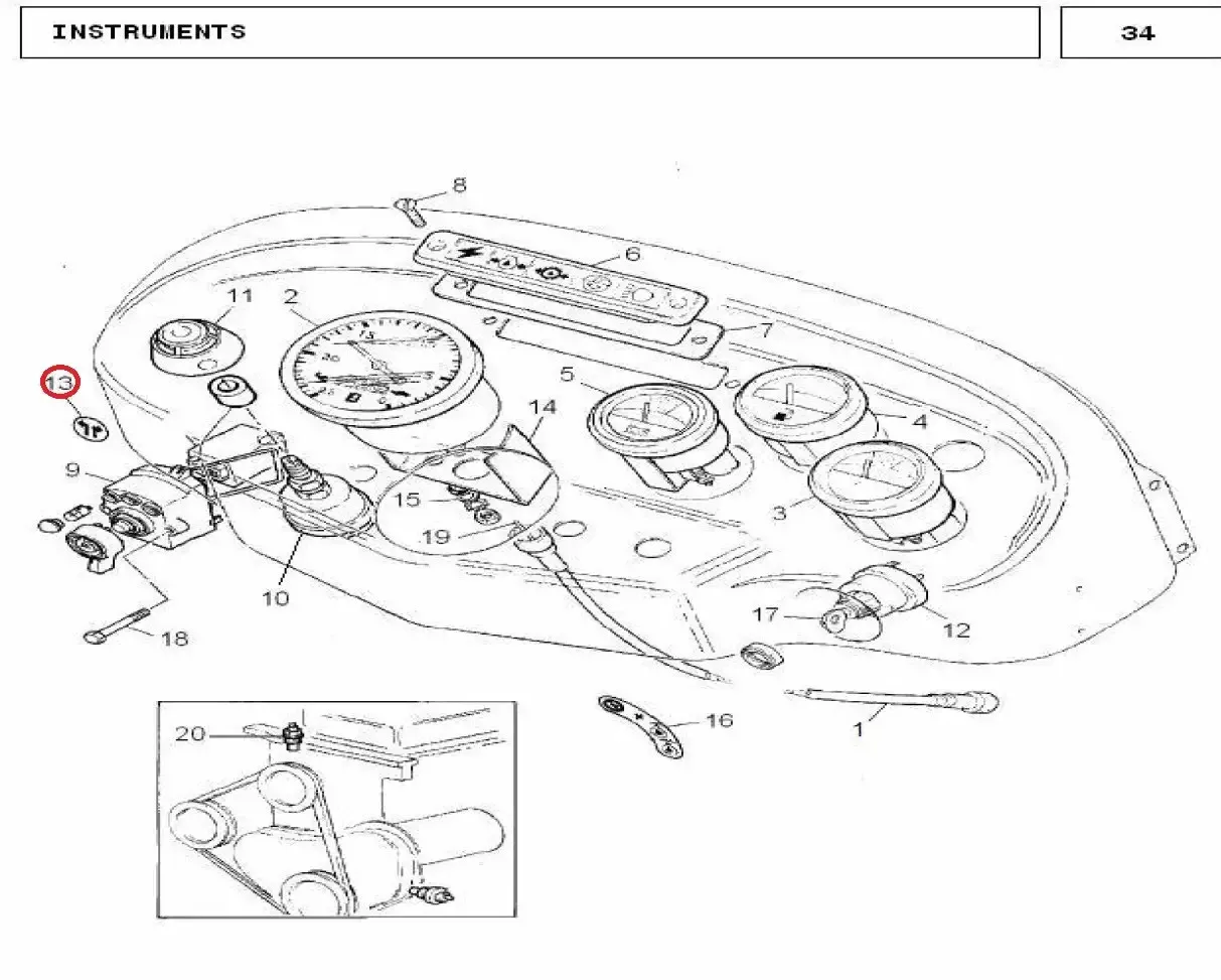Diagram reference for Millat Massey Ferguson Tractor Spare Part EMBLEMTURMSIGNAL 29025129025 - Massey Ferguson tractor spare part