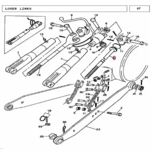 Millat Massey Ferguson Tractor Spare Part SHAFT LEVELLINGBOX 2500911660375 MODEL 2025 - Massey Ferguson tractor spare part