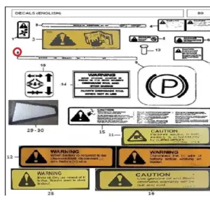 Millat Massey Ferguson Tractor Spare Part DECALDRAFTCONTROL 33050133050 - Massey Ferguson tractor spare part