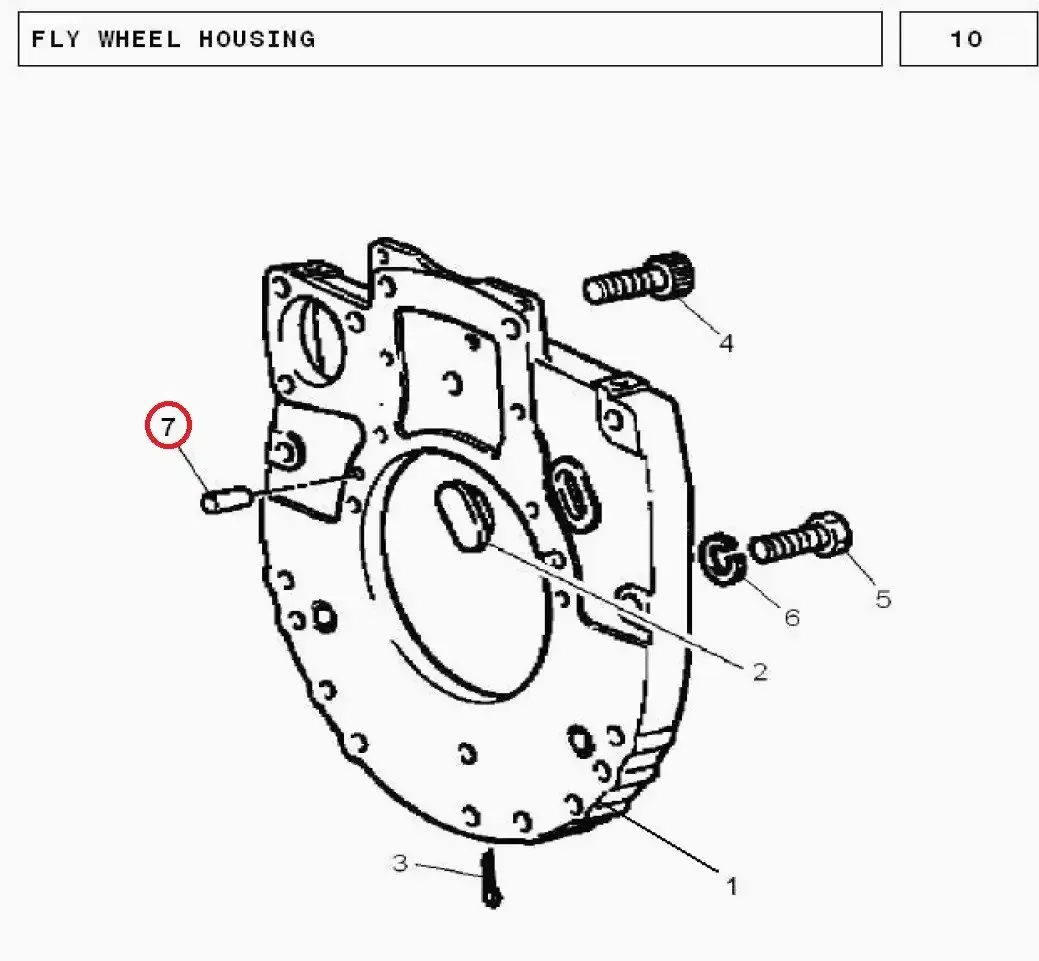 Diagram reference for Millat Massey Ferguson Tractor Spare Part DOWEL 18180118180 - Massey Ferguson tractor spare part