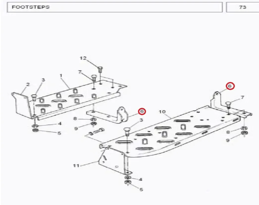 Diagram reference for Millat Massey Ferguson Tractor Spare Part 4 SUPPORT 1631341163134 - Massey Ferguson tractor spare part