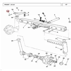 Millat Massey Ferguson Tractor Spare Part BOLT MUKKI 24014075114075 - Massey Ferguson tractor spare part