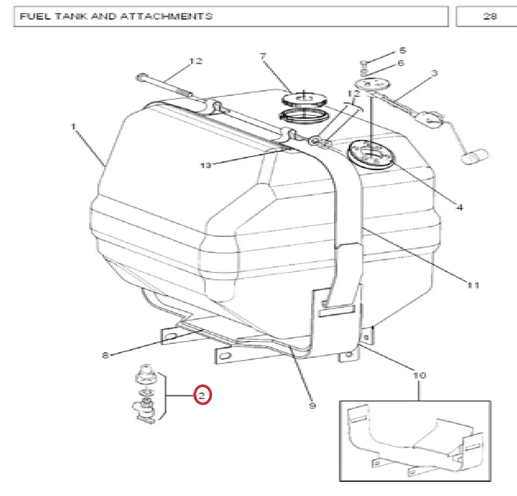 Diagram reference for Millat Massey Ferguson Tractor Spare Part TAPASSY 190021898540 - Massey Ferguson tractor spare part