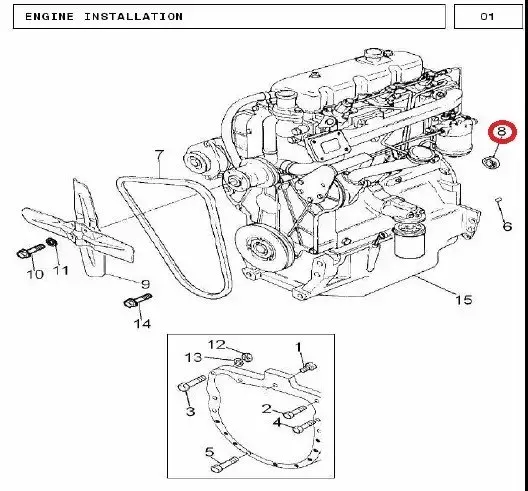 Diagram reference for Millat Massey Ferguson Tractor Spare Part BEA RING 62031828123 - Massey Ferguson tractor spare part