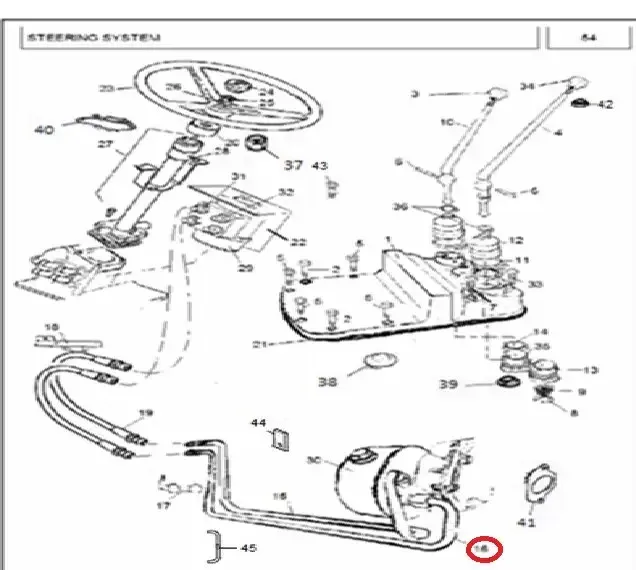 Diagram reference for Millat Massey Ferguson Tractor Spare Part 4 PIPE STEE RING STEELFEED 3501680541168054 - Massey Ferguson tractor spare part
