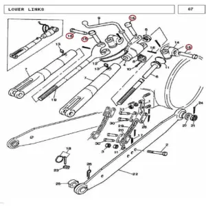 Millat Massey Ferguson Tractor Spare Part PIN CLEVIS 250181376399 - Massey Ferguson tractor spare part